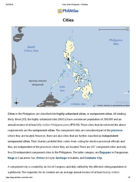 Cities of the Philippines – PhilAtlas.